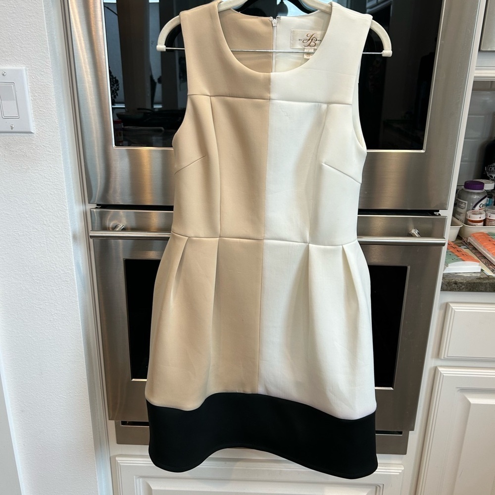 JB by Julie Brown Two-Tone Mini Dress size L faint snag GUC